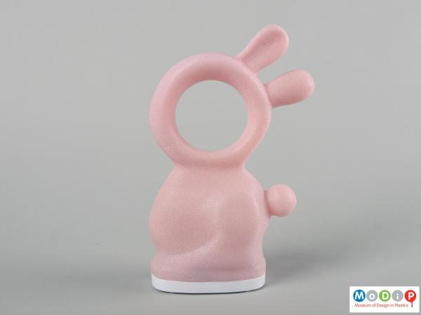 Side view of a nightlight showing the rabbit shape.