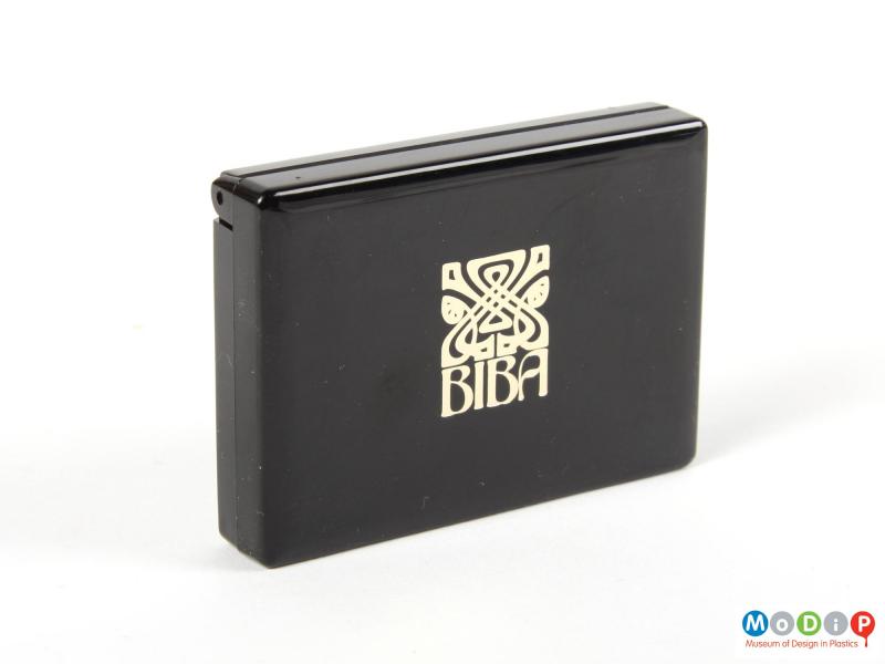 Top view of a Biba tint set showing the printed gold logo.
