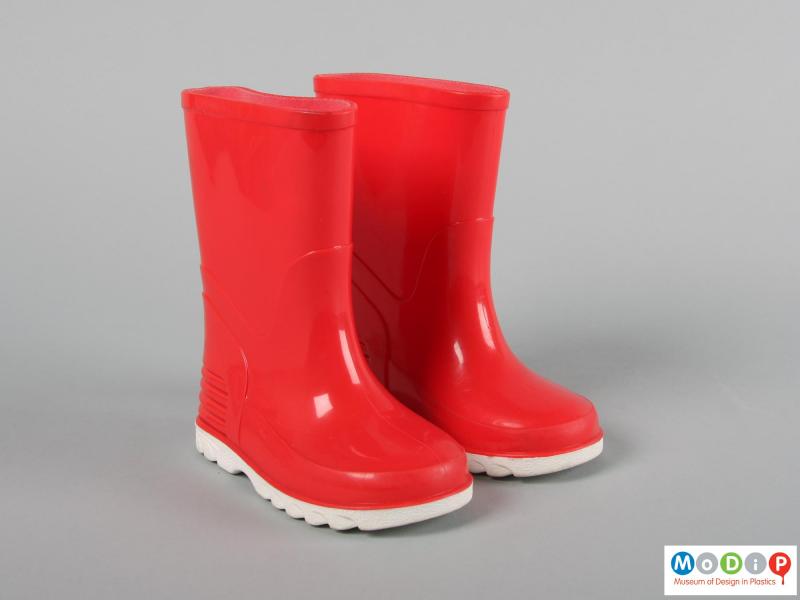 red wellington boots