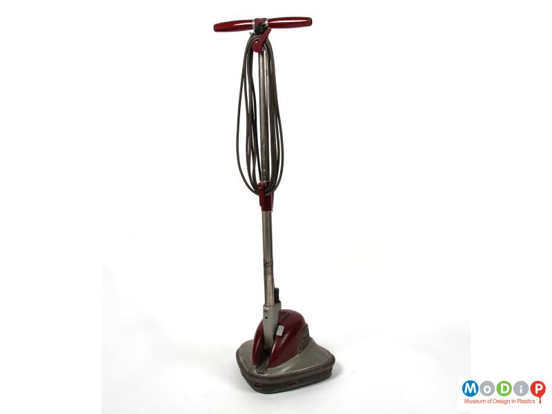 Rear view of an Electrolux floor polisher showing the tilting mechanism on the handle.