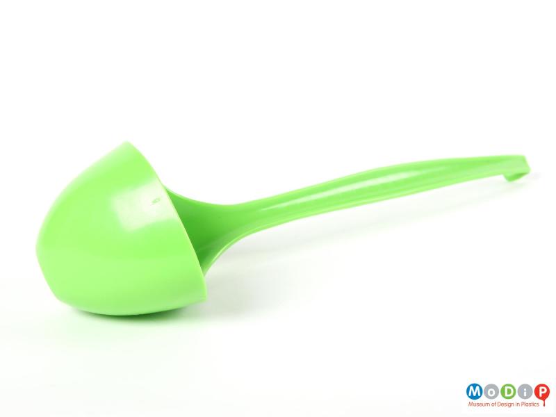 Front view of a ladle showing the smooth surface.