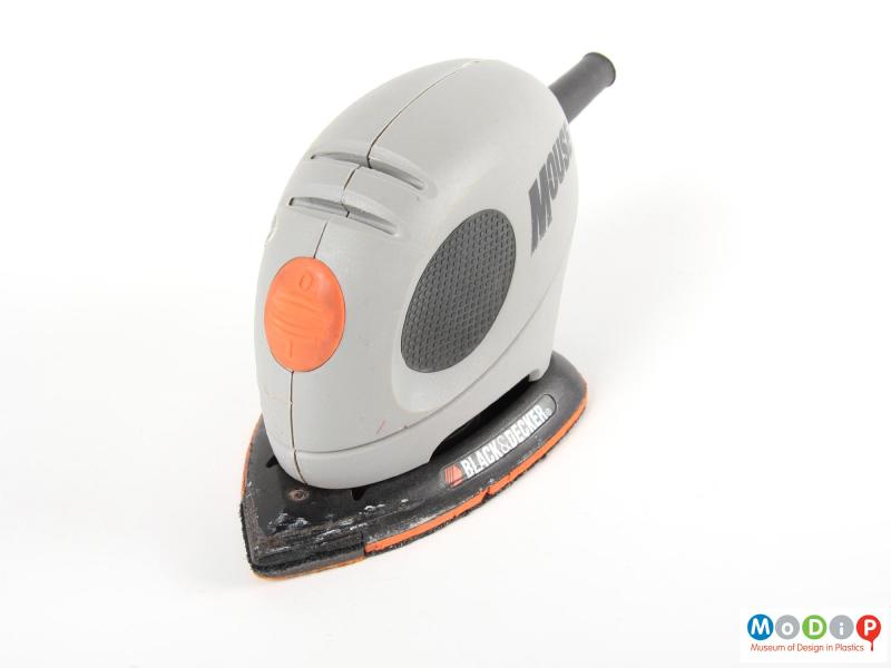 Top view of a Black and Decker Mouse showing the curve of the back.
