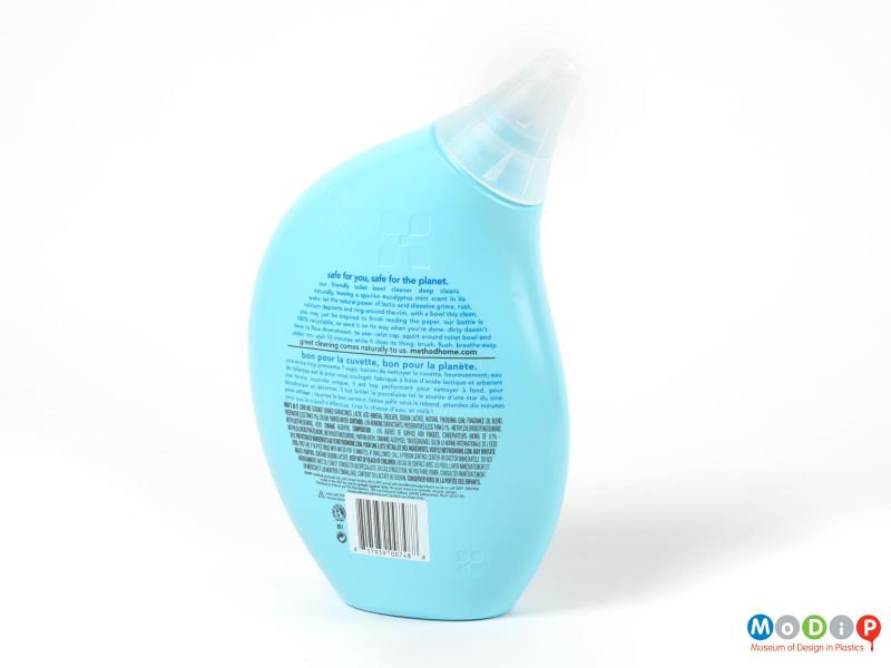 Rear view of a Method bottle showing the printed information on the back.