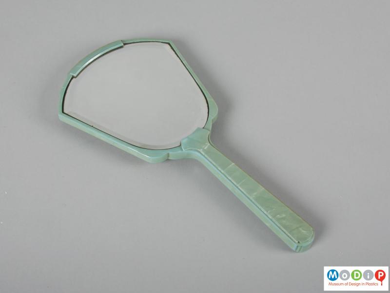 Front view of a mirror showing the glass.