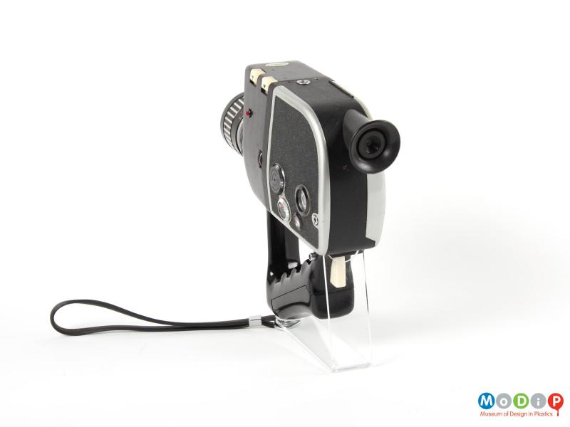 Rear view of a camera showing the eye piece.