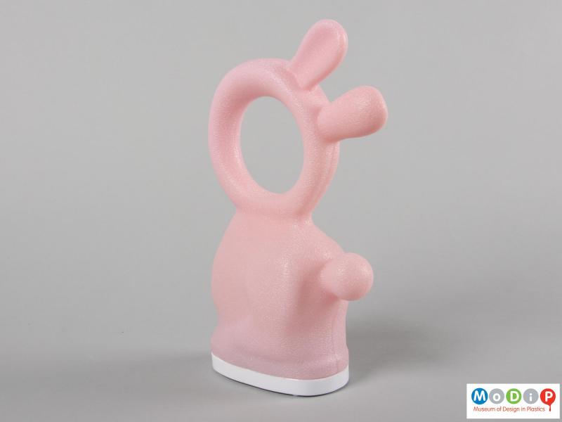 Side view of a nightlight showing the rabbit shape.