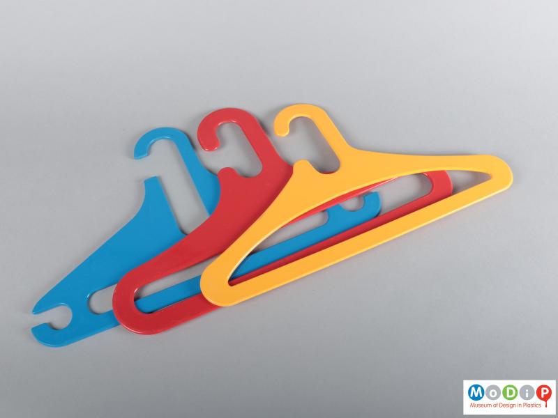 Front view of a coat hanger showing it with the other colourways.