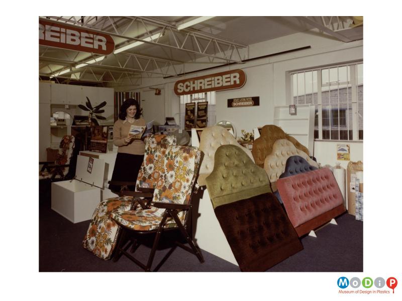 Scanned image showing the interior of a shop.