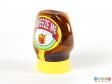 Side view of a Marmite jar showing the depth of the body.
