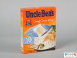 Front view of and Uncle Ben's Rice packet showing the front of the box.