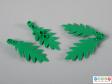 Side view of a Lego set showing the palm leaves.