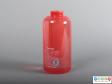 Side view of a fire extinguisher showing the cylindrical shape.