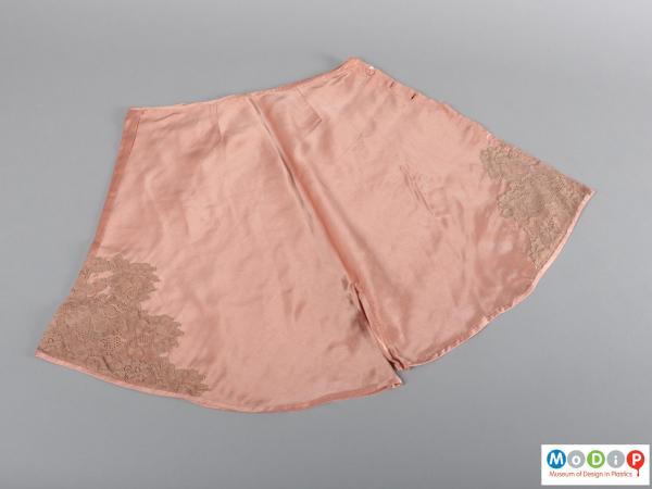 Front view of a pair of knickers showing the lace detail.
