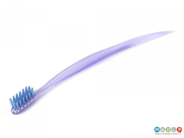 Top view of a Dr Kiss toothbrush showing the bristles.