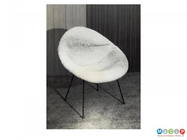 Scanned image showing a cosy chair.