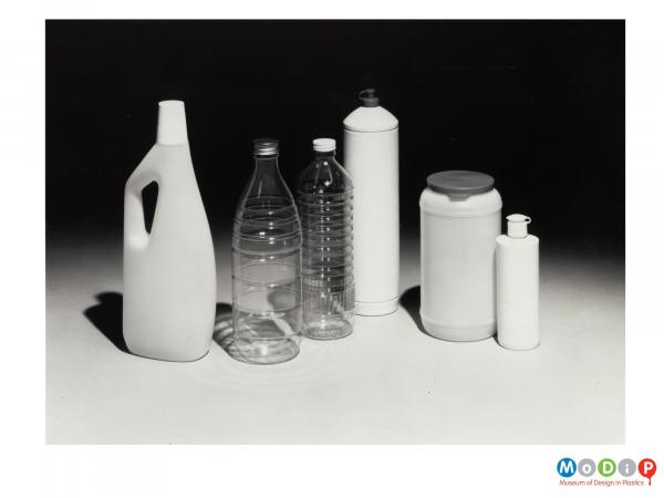 Scanned image showing a range of bottles for different uses.