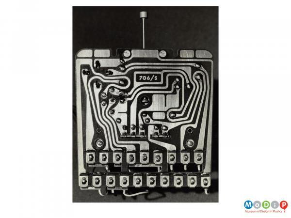 Scanned image showing a circuit board.