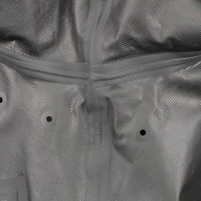 Close view of the underarm of a jacket.